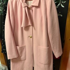 Carol Anderson Pink Women's bow Coat 12